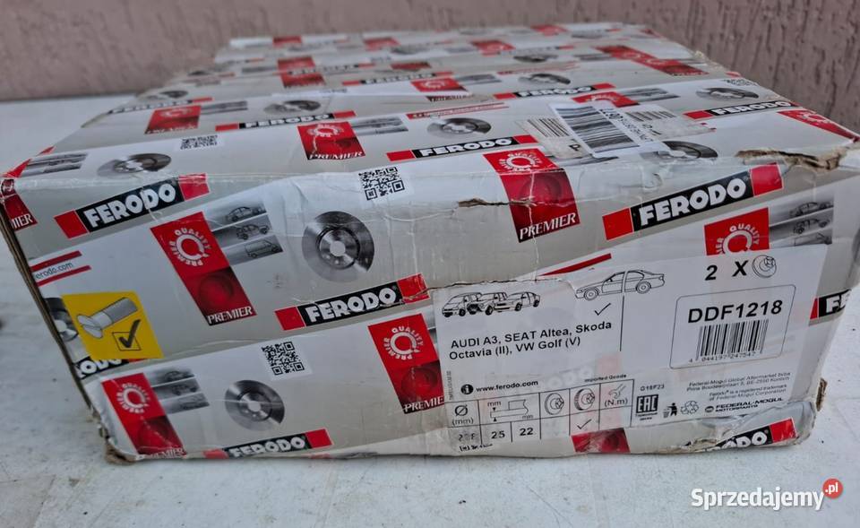 Ferodo DDF1218 tarcze hamulcowe przód Audi a3 Tarcze hamulcowe podlaskie sprzedam