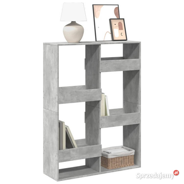 Regał szarość betonu 100x33x135 materiał Regały Warszawa