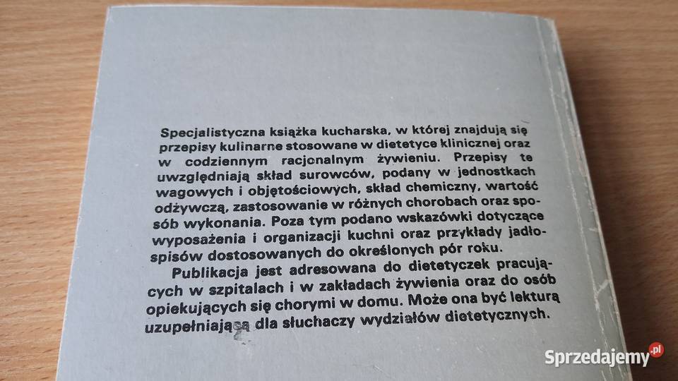 Dietetyczna książka kucharska Zofia Gdańsk sprzedam