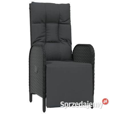 vidaXL Rozkładane krzesła ogrodowe z poduszkami Krzesła ogrodowe