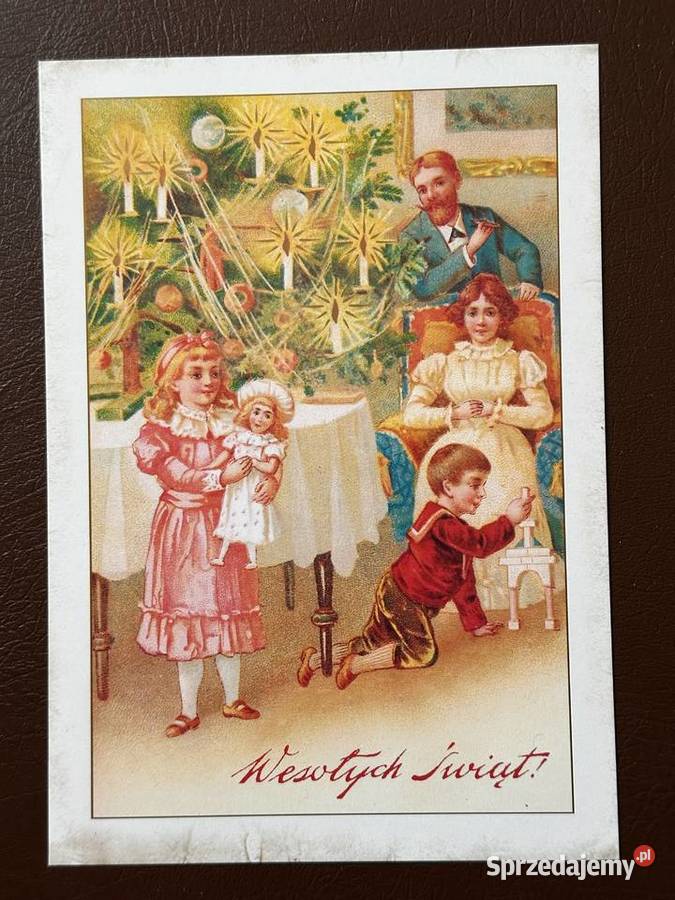 pocztówki kolekcjonerskie Boże Narodzenie 4 Łęczyca sprzedam