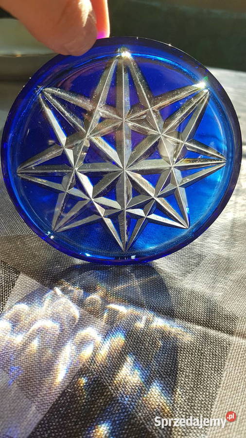 Pięć krysztalowych podstawek Porcelana i szkło Myszków sprzedam