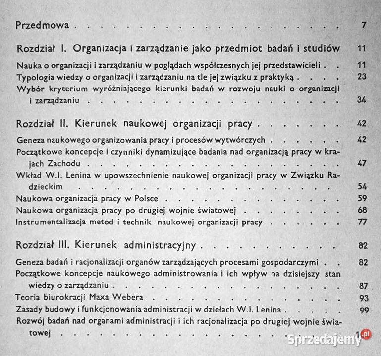 Nauka o organizacji i zarządzaniu Wacław Gabara miękka Chełm