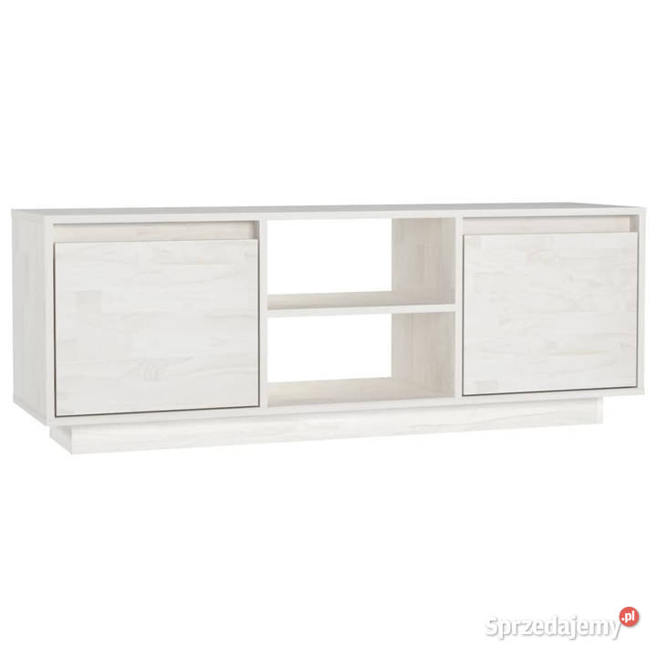 Szafka pod telewizor biała 110x30x40 lite drewno RTV mazowieckie Warszawa