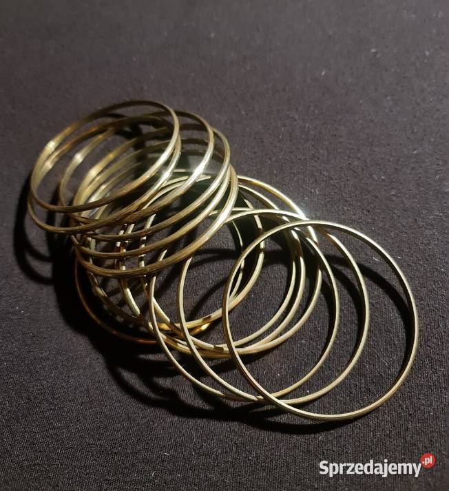6 x Bransolety w kolorze złoty Katowice sprzedam