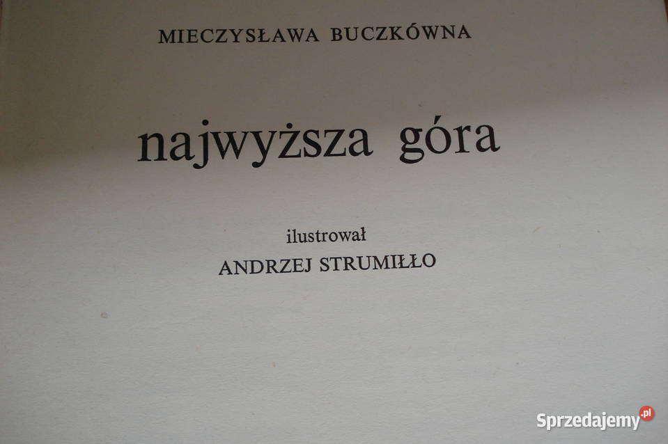 Książka Najwyższa Góra M Buczkówna wyd 1967 r Łódź
