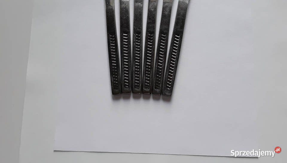 Noże obiadowe KRATKA Polwid sztućce PRL śląskie Dąbrowa Górnicza sprzedam