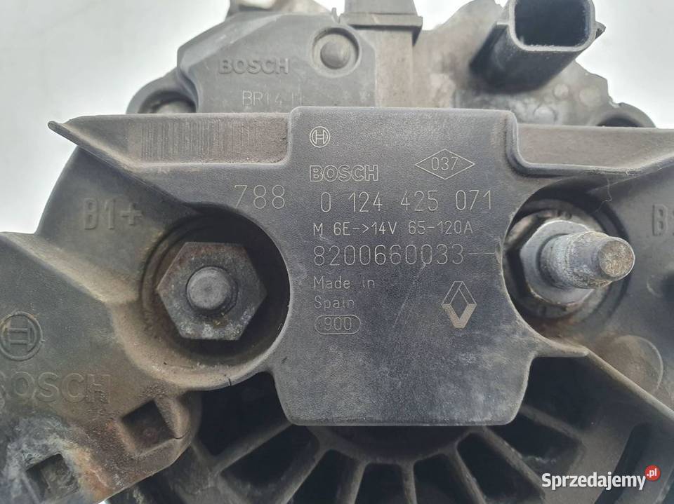 ALTERNATOR RENAULT CLIO III 0124425071 osobowe Pozostałe kujawsko-pomorskie Lipno