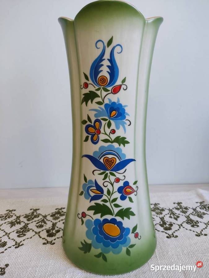 Wazon ceramiczny Lubiana w ludowym stylu