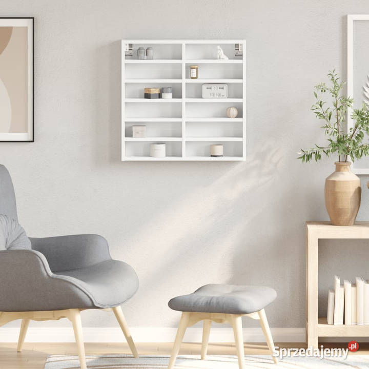 Witryna biała 60x85x58 materiał drewnopochodny Kredensy i witryny Warszawa