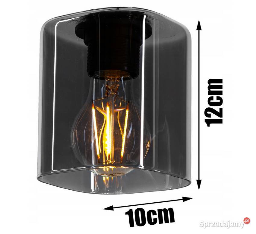Kinkiet szklany podwójny KOLORY LOFT lampa podlaskie Choroszcz