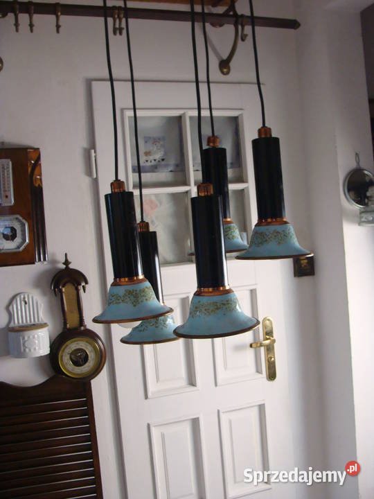 Stylowy lampa kaskadowa z lat 70 Wrocław