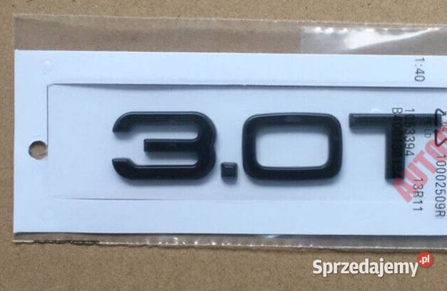 NOWY czarny połysk mat znaczek emblemat 30T logo