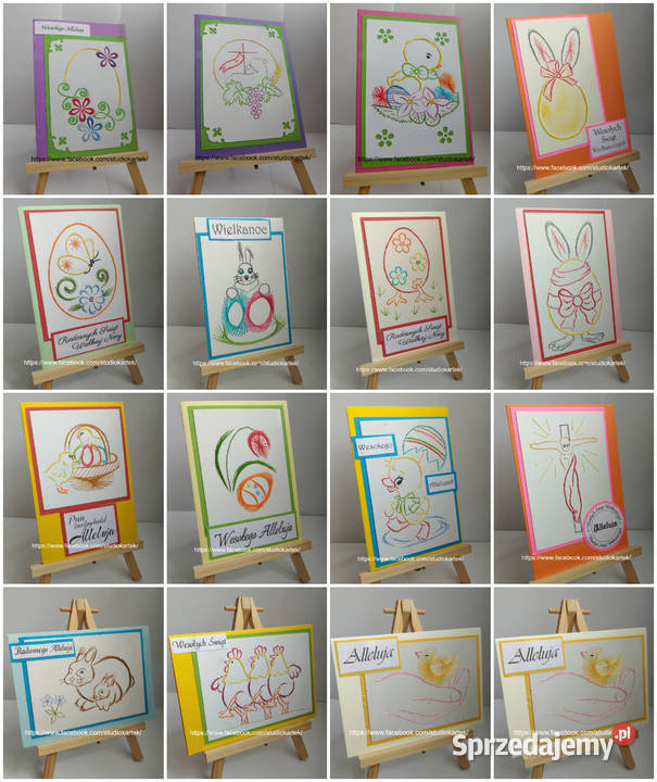 KARTKI WIELKANOC Komunia Chrzest tp Handmade Białystok sprzedam