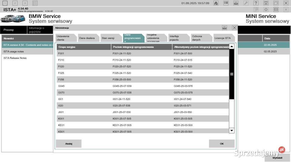 BMW ISTA 45040 EN KDCAN ENET ICOM ESYS LICENCJA małopolskie Kraków sprzedam