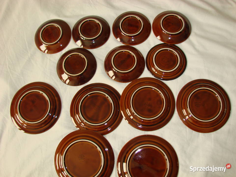 Porcelit Pruszków talerzyki PRL Pruszcz Gdański