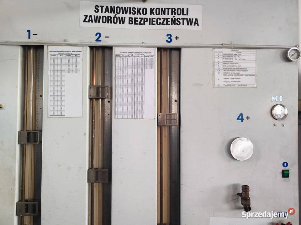 Stanowisko kontrolne zaworów bezpieczeństwa opolskie Zielęcice