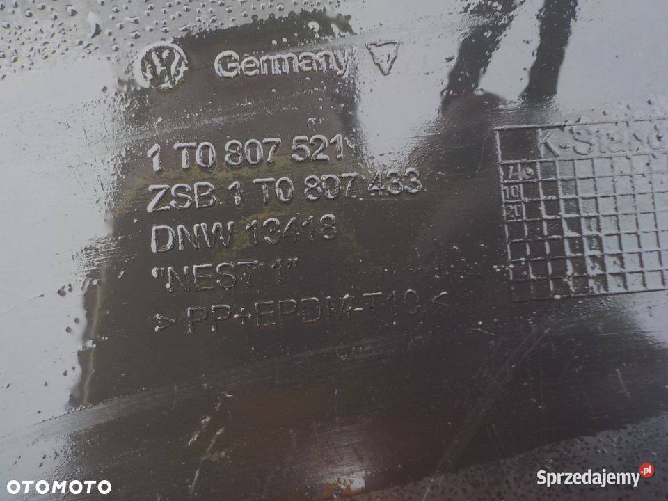 DOKŁADKA ZDERZAKA TYŁ VW TOURAN Karoseria Nowy Tomyśl