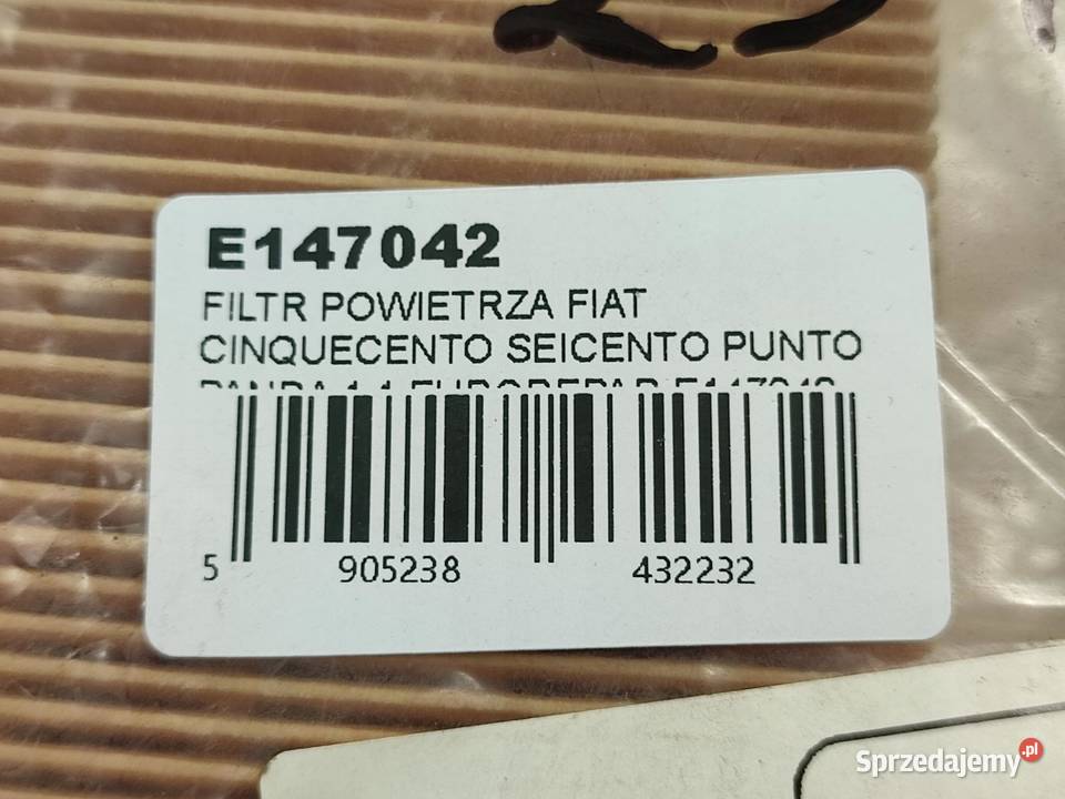 FILTR POWIETRZA FIAT CINQUECENTO 170 11 SPORTING