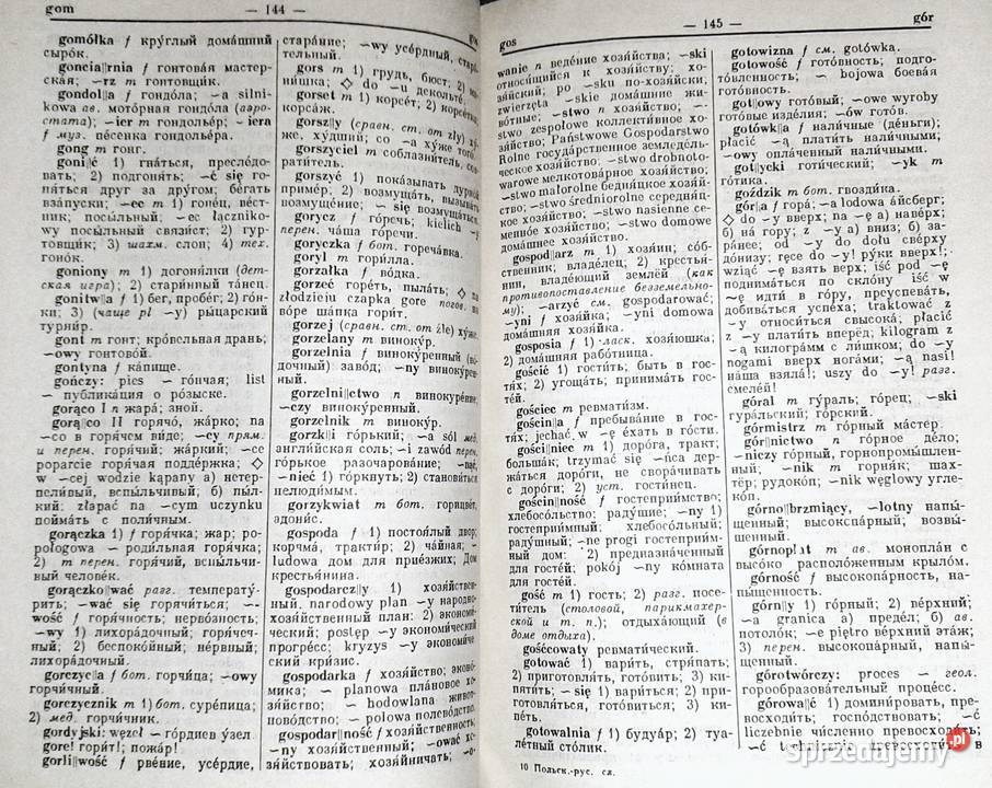 Słownik rosyjskopolski i polskorosyjski M F Chełm