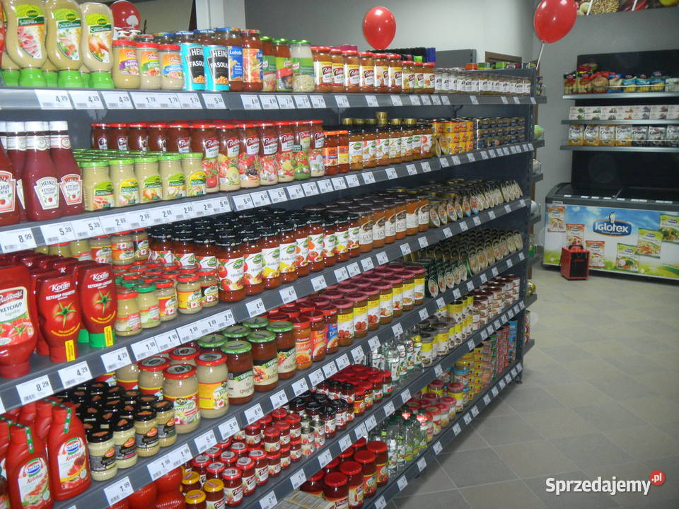 Regał przyścienny sklepowy metalowy tego grafit Sklep Sklep Ostrołęka sprzedam