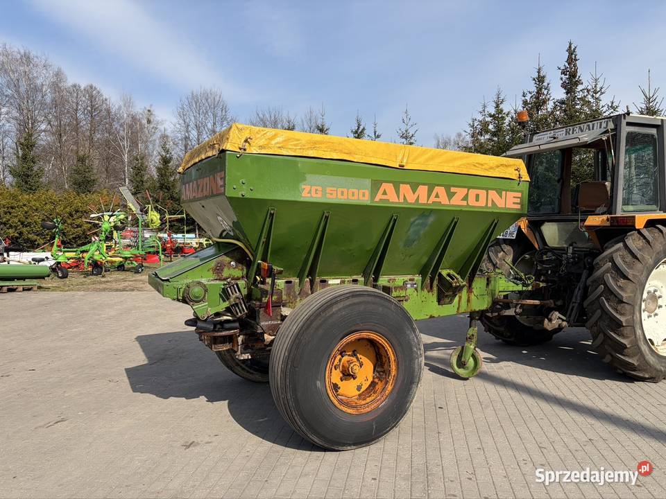 Rozsiewacz Siewnik wapna Amazone ZG 5000 taśma 5 Myszyniec