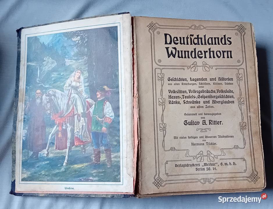 Gustav A Ritter Deutschlands Wunderhorn Około Koźminek sprzedam