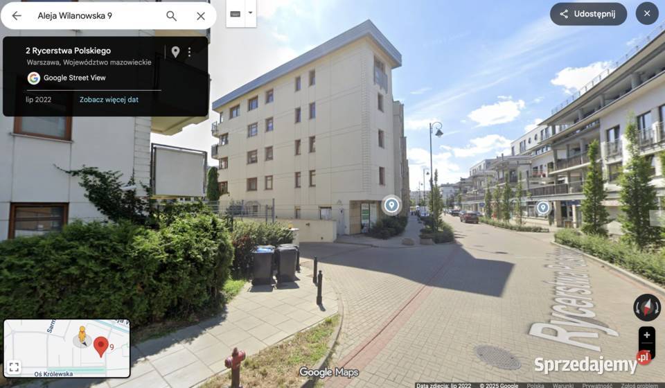 Garaż al wilanowska 9 pałacu Wilanów Warszawa