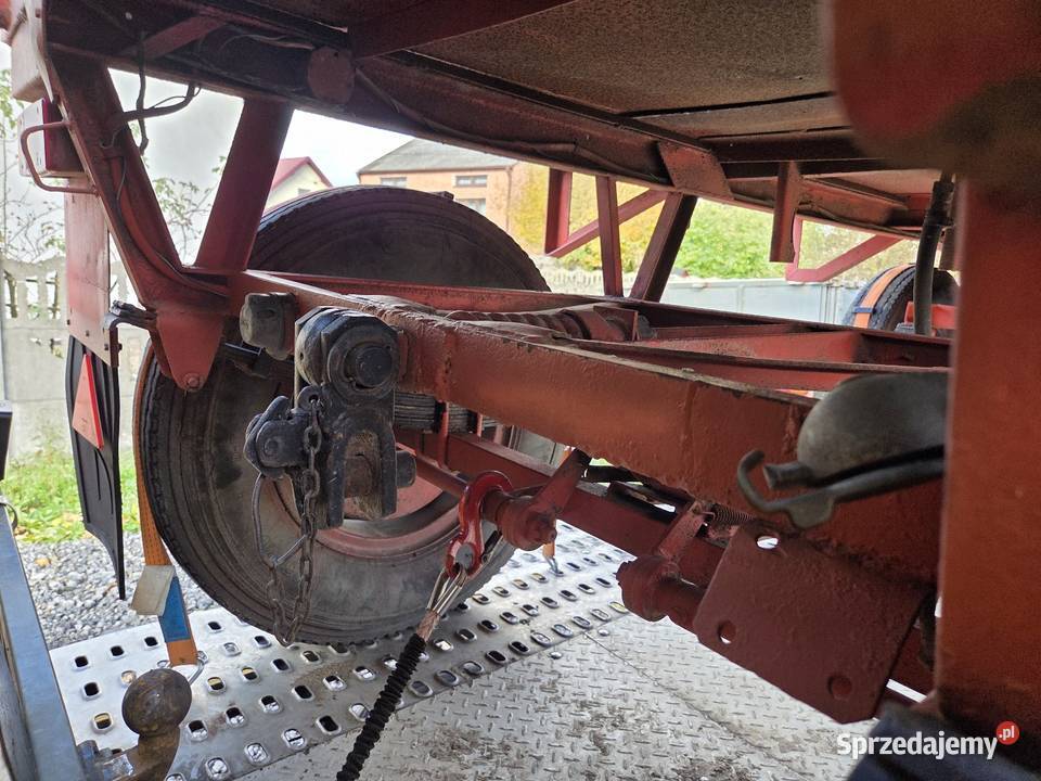 Przyczepa rolnicza Autosan D44 sztywna Złoczew nieuszkodzony Przyczepy rolnicze