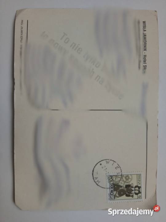Pocztówka Wisła Jawornik 1997r Znaczek