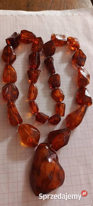 Naszyjnik Bursztyn Vintage