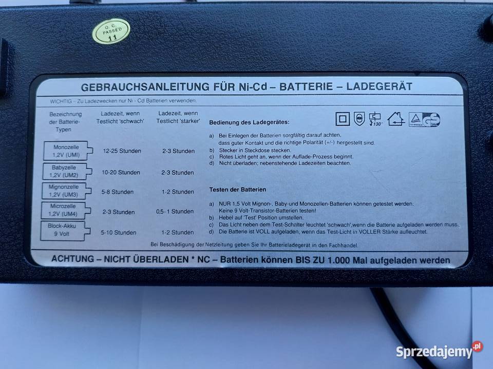 Uniwersalna ładowarka Elta Germany Wałbrzych
