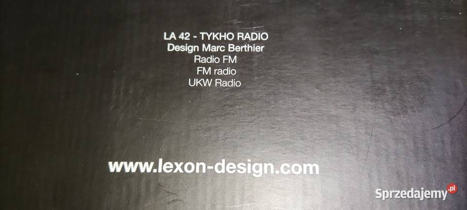 Nowe Silikonowe Radio LEXON Design Tykho LA 42 Gliwice sprzedam