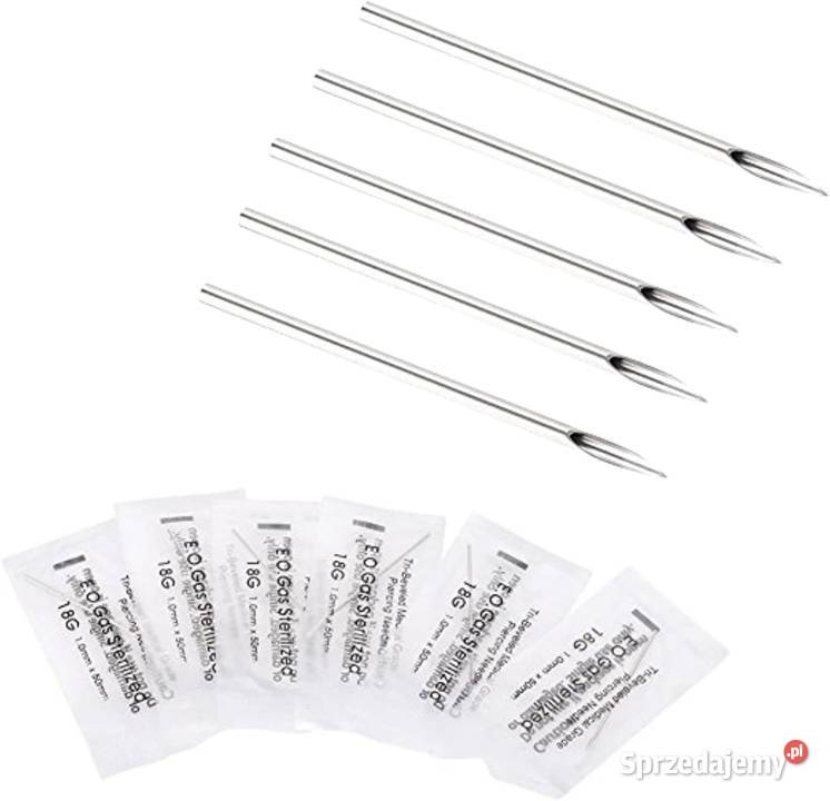 igła do przekłuwania piercing 14G 16mm język Cieszyn sprzedam