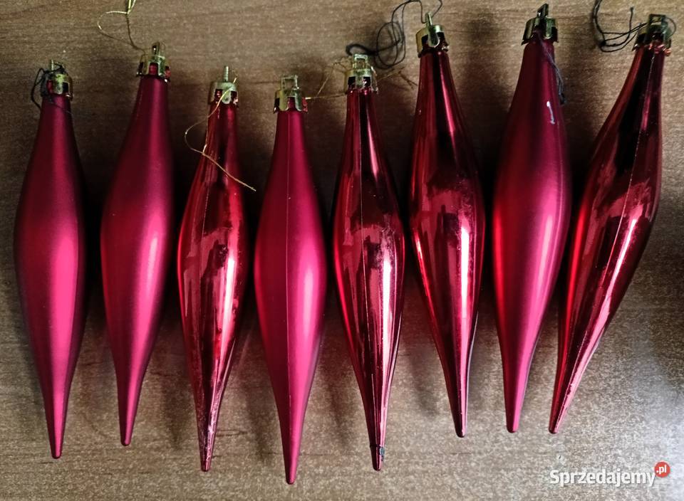 Bombki plastikowe sople Boże Narodzenie Tarnobrzeg