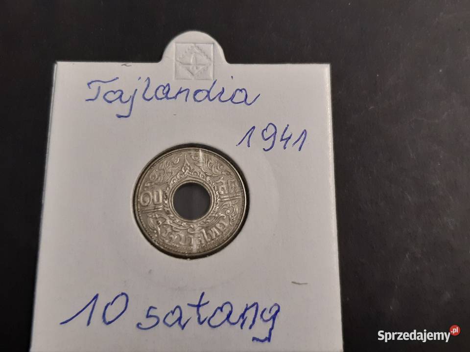 moneta srebrna Tajlandii z 1941r podlaskie