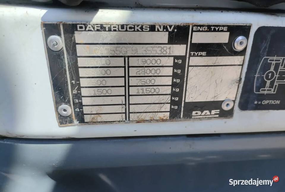 DAF LF55 Samochody ciężarowe Ogrodzieniec sprzedam