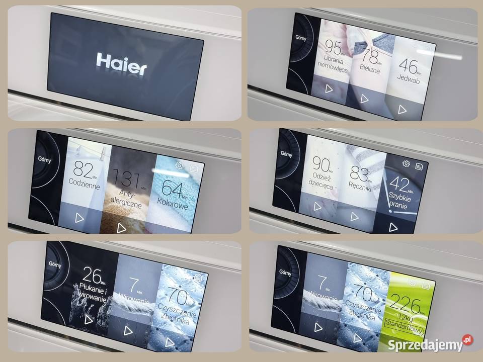 Duża Pralkosuszarka 2w1 Haier HWD120 2 bębny wolnostojące Wrocław