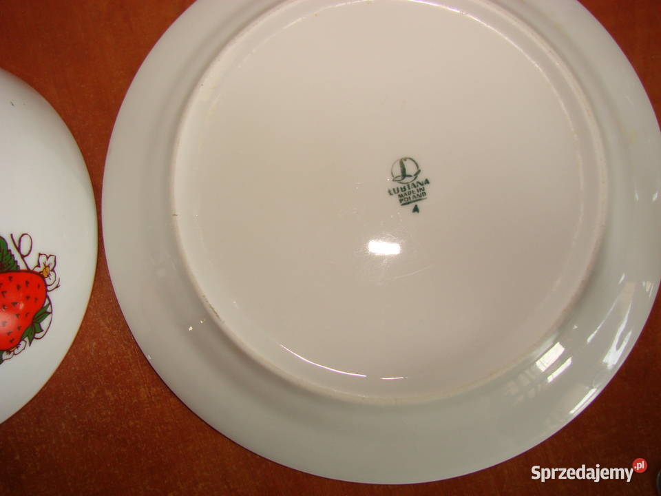 Lubiana Truskawka talerzy bulionówka Pruszcz Gdański sprzedam