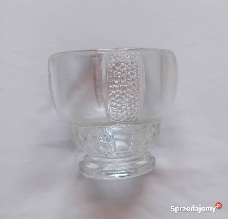 Pucharek art deco huta Hortensja Koźminek