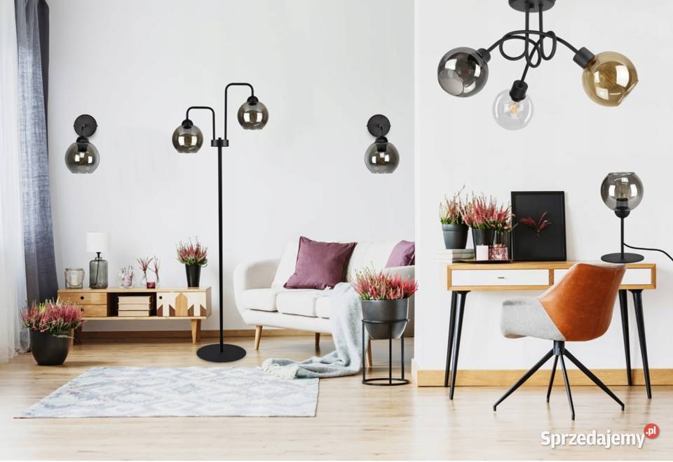 Szklana Lampa Ścienna Kinkiet LED KULA KULE Choroszcz