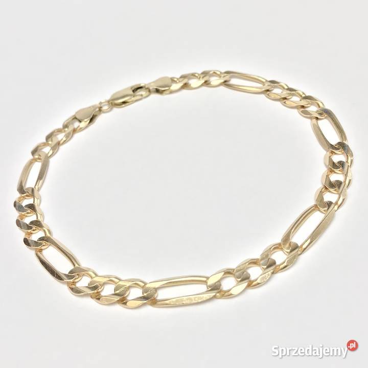 Złota BRANSOLETKA damska 14K cudowna FIGARO 24 Warszawa
