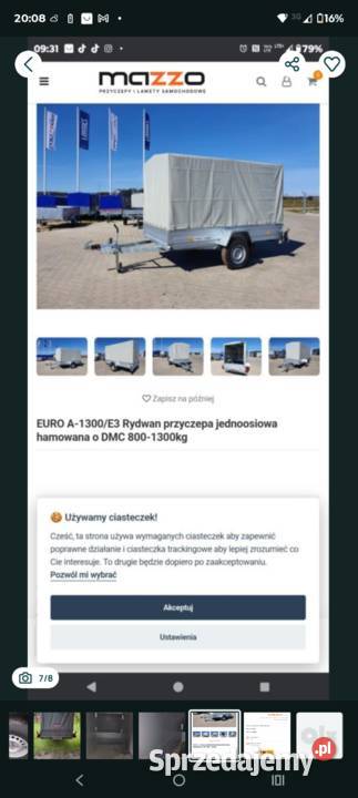 Przyczepa rydwan stan idealny pomorskie