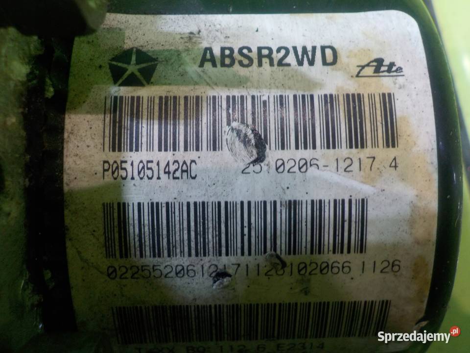 DODGE CALIBER 18 B 06r 5D pompa ABS P05105142AC