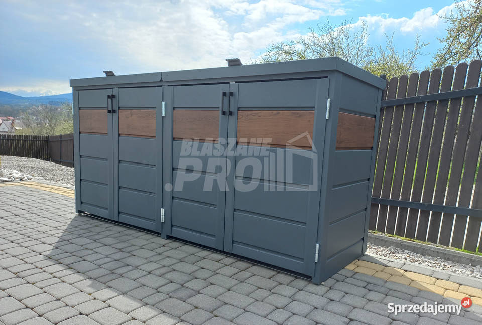 Zabudowa koszy na śmieci wiata śmietnikowa Chełm