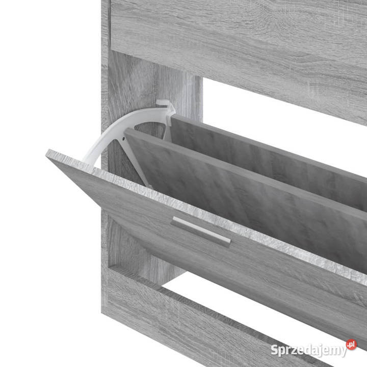 Szafka na buty szary dąb sonoma 63x24x81