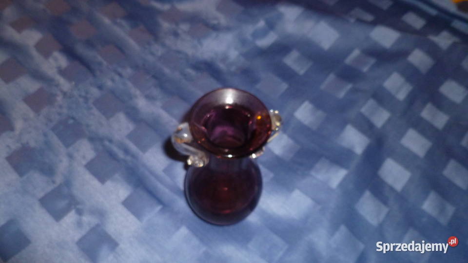 Flakonik szklany ciemno różowy Pozostałe Kraków