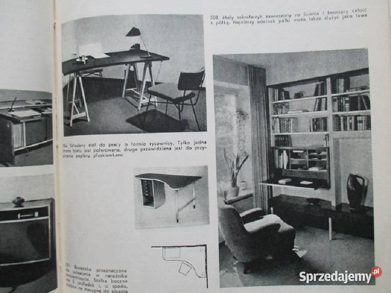 ARTBEITSMOBEL fur Buro und Wohnraum 1957meble Łódź sprzedam