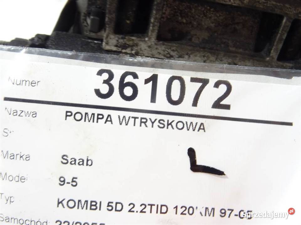 POMPA WTRYSKOWA SAAB 45174 0470504212 22 120