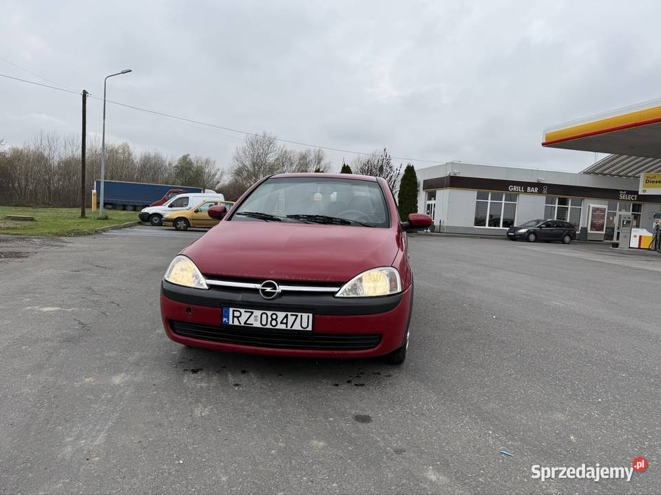 OPEL CORSA C czerwony podkarpackie Jarosław